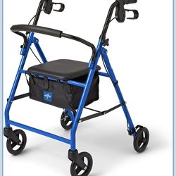 Medline Steel Rollator Walker for Adults