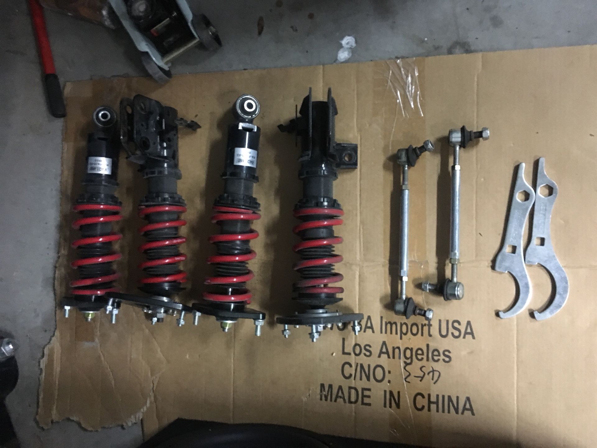 Scion frs brz toyota 86 Raceland adjustable coilovers and end links