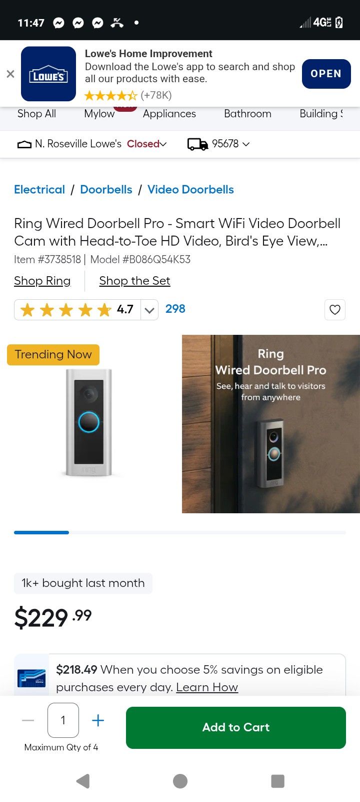 Ring Wired Camera
