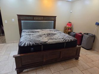 King Bed Frame and Mattress