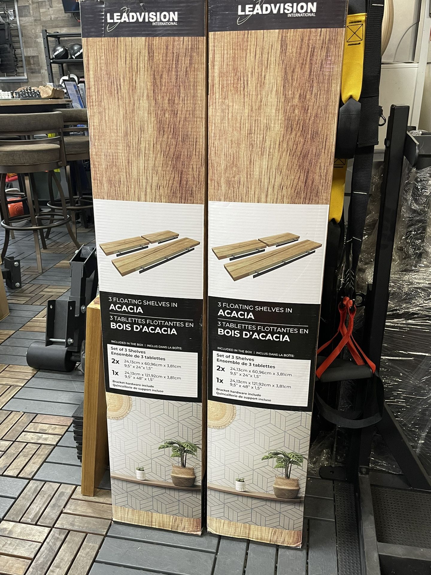 3 PIECE FLOATING SHELVE SET🔹BUILDING MATERIALS