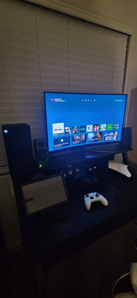 Xbox X  And 32 Inched Curved Monitor 
