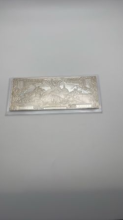 1996 WM $500 Electricity Silver Certificate 8 oz .999 Fine Silver Note Art Bar