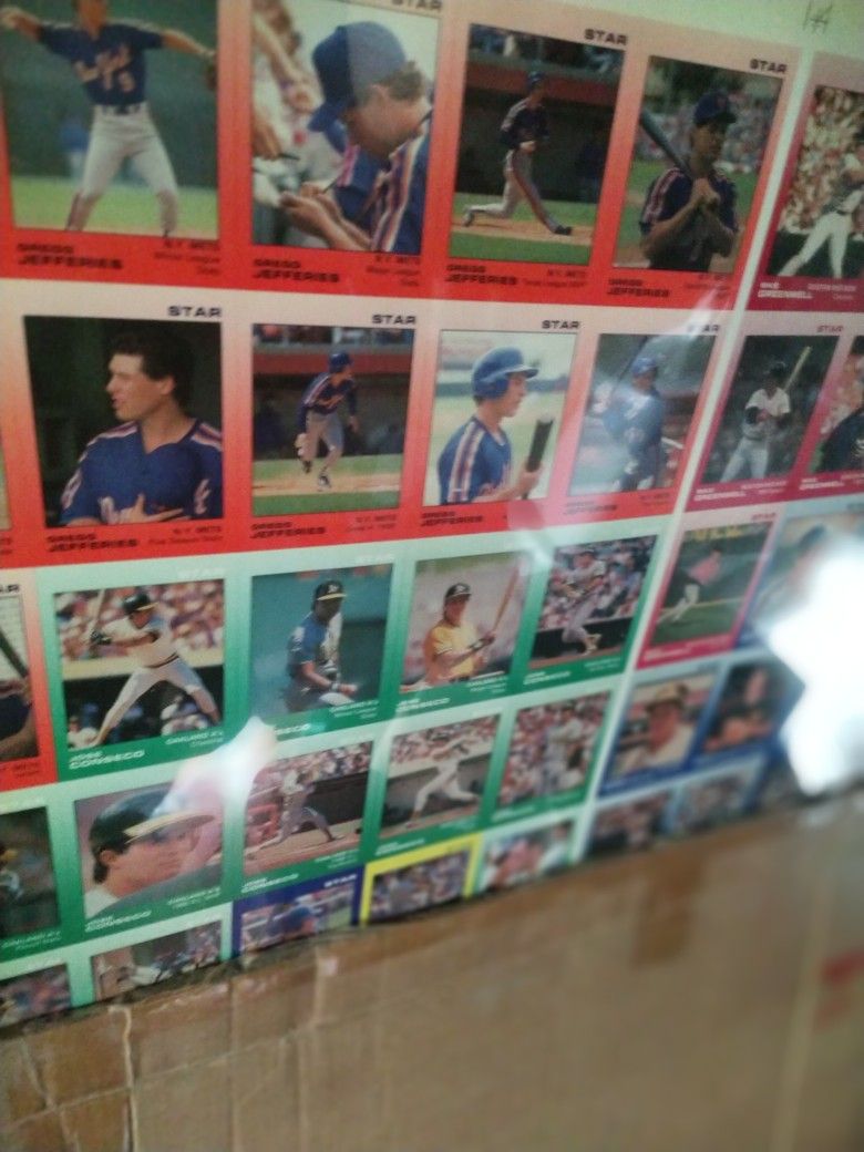 Baseball Uncut Sheet Many Available Years.