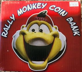 Anaheim Angels Rally Monkey Coin Bank SGA Stadium Giveaway 7/25/2009 Los Angeles Anaheim NIB