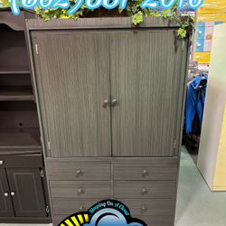 Grey Hercules Huge Closet Wardrobe Armoire Ropero