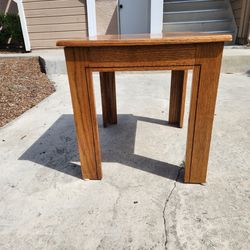 Small wooden side table