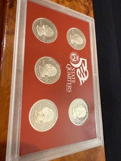2005 U.S. Mint Silver Proof State Quarters Set w/ COA & Box