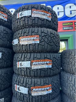 33x12.50r20 Arroyo tires nuevas con 60,000 millas de garantía las 4