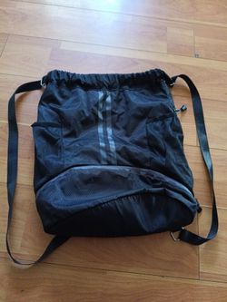 Black soccer backpack