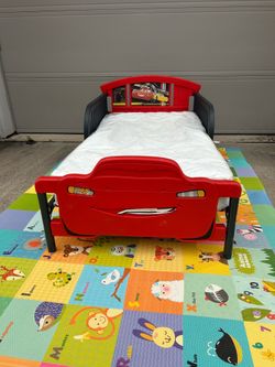 Delta Children Cars Toddler Bed + Mattress