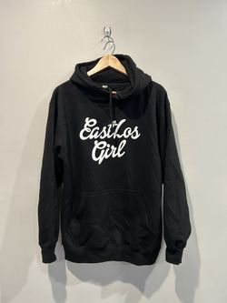 East Los Girl Hoodie Sweater Black Size Medium