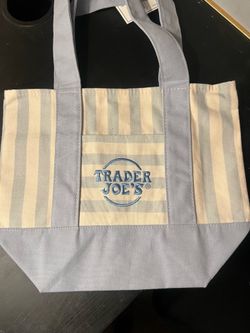Trader Joe Stripe Tote TRADE ONLY