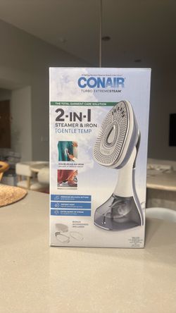 Conair 2 in 1 steamer and iron with gentle