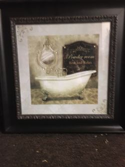 Framed decor photo set of 2