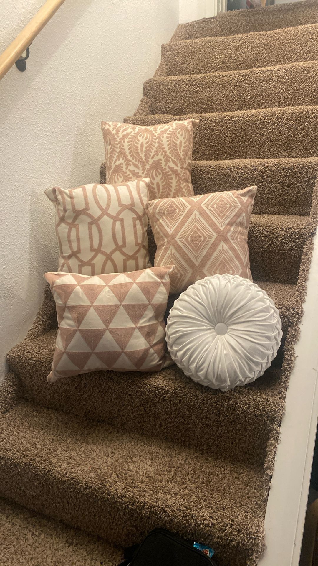 Fluffy -Dusty Rose Couch Pillows