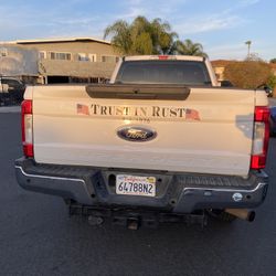 Ford F250 Super Duty Tailgate and Rear bumper for parts F-250 truck Chromej No Camera