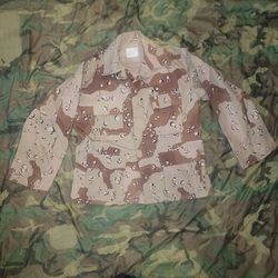 Gulf War Military Chocolate Chip Combat BDU Shirt w/ Taper