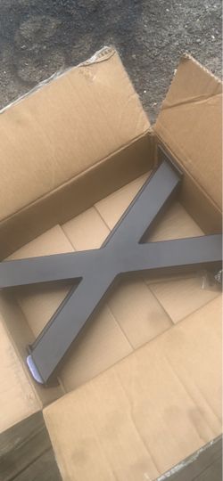 Metal X-Frame Table or Furniture Leg