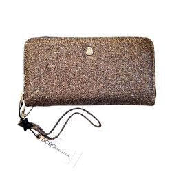 New BCBG Generation Multi Glitter Kalina Zip-Around Wristlet Wallet NWT