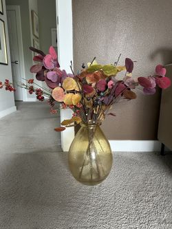 Vase With Floral Stems