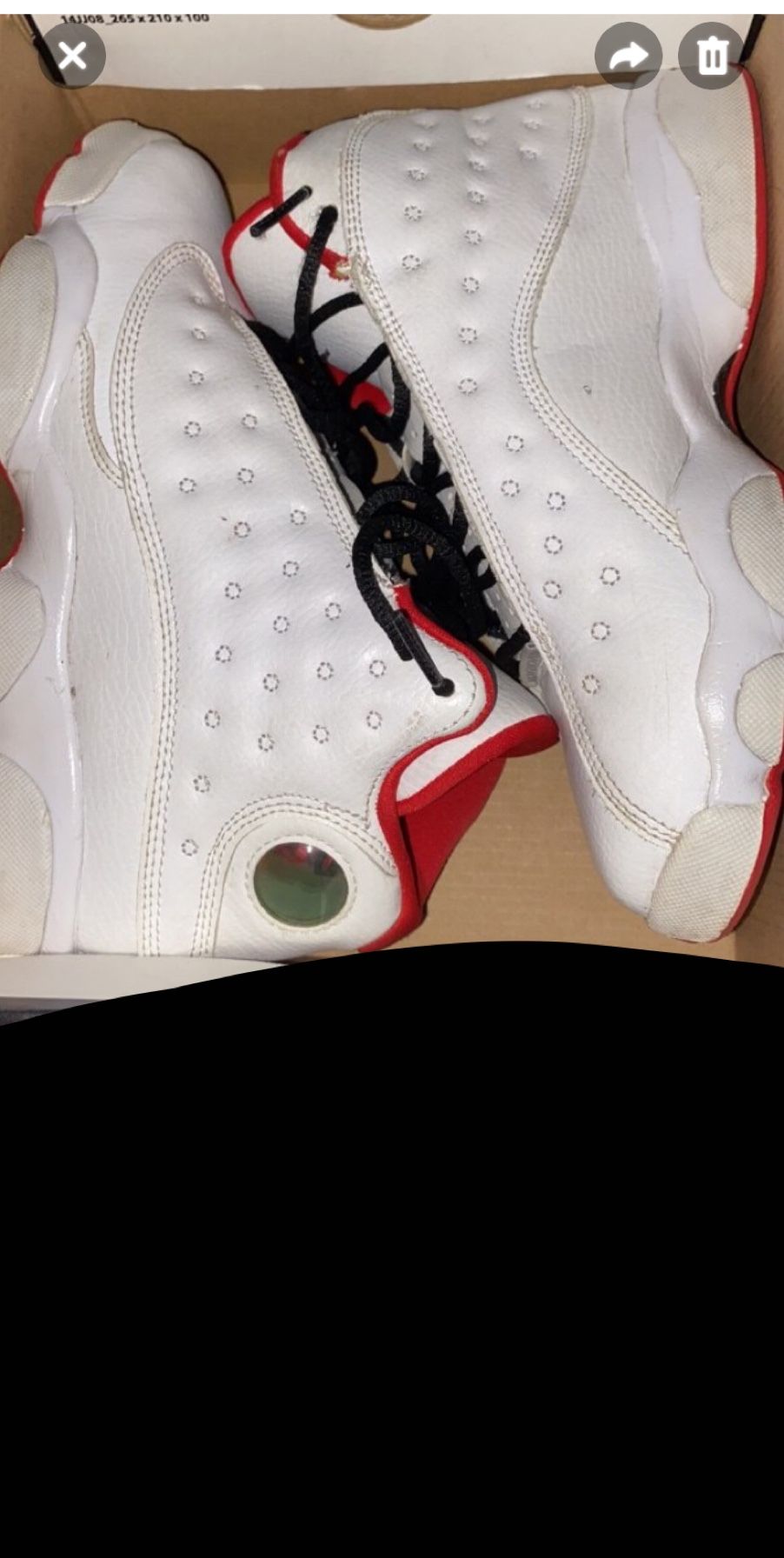 jordan 13 ‘History Of Flight’ size 5y really great condition comes with box