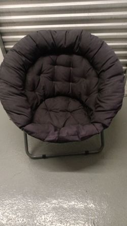 BLACK FOLDING DISC CHAIR