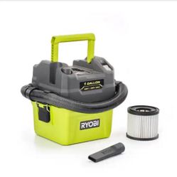 RYOBI ONE+ 18V Cordless 1 Gal. Wet/Dry Vacuum (Tool Only)=Ryb-165