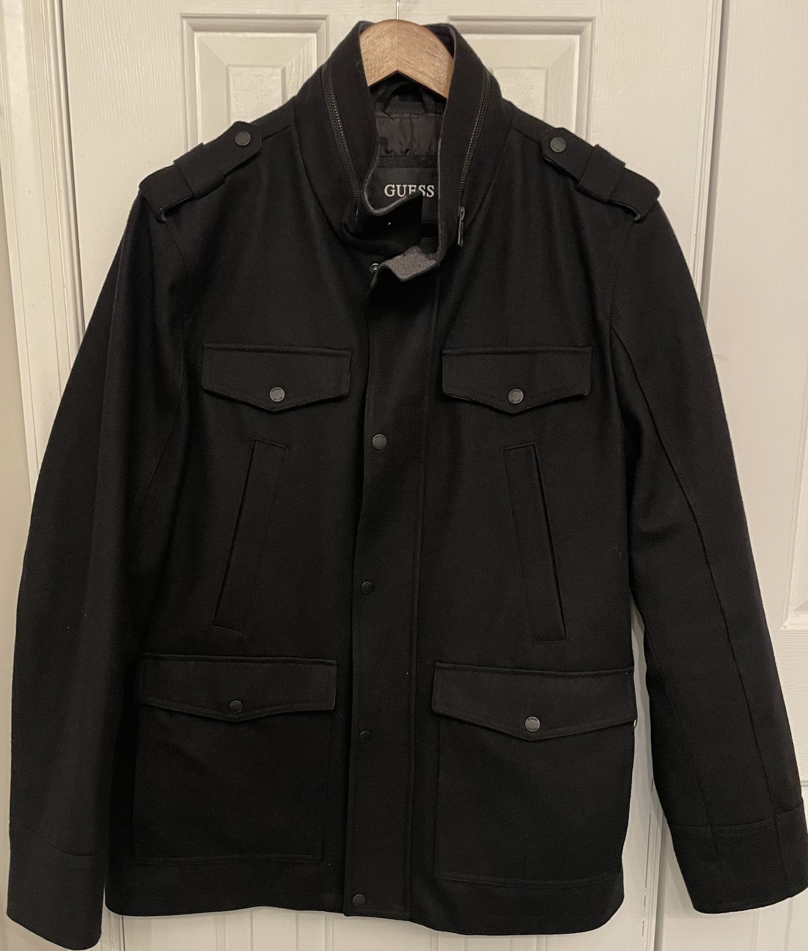 Men’s Black Guess Coat (size XL)