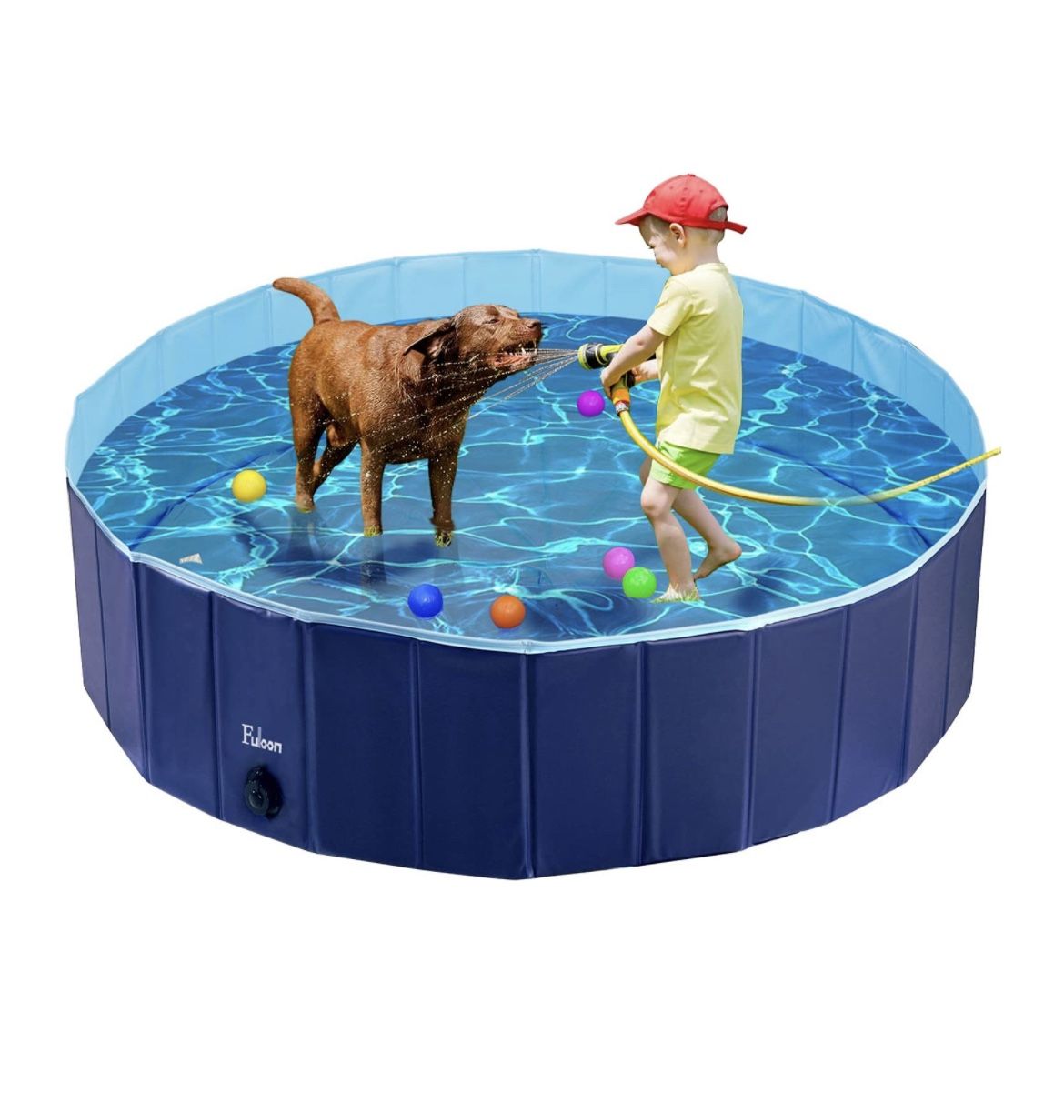 Fuloon PVC Pet Swimming Pool Portable Foldable Pool Dogs Cats Bathing Tub #3161