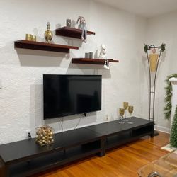 Matching Modern Black Tables – Console Table + TV Stand