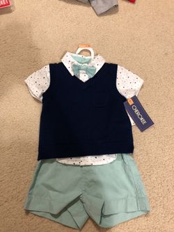 BRAND NEW: Cherokee Boys 3 piece size 6-9 Months