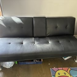 Black Two Person Futon