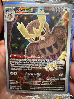 Sealed Pokemon Center Noctowl Promo SVP 141 – Stellar Crown ETB