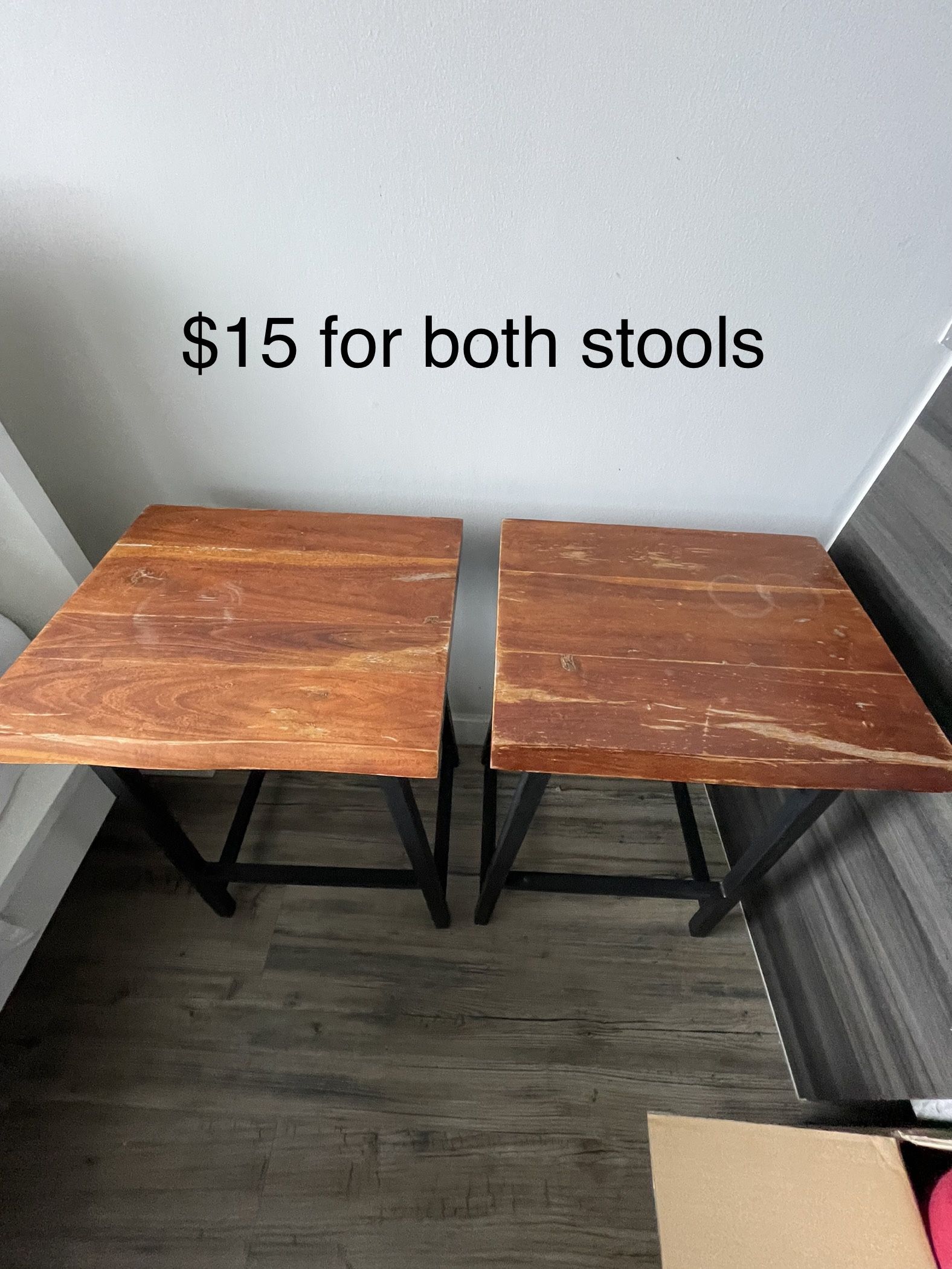 Two Wooden Stools