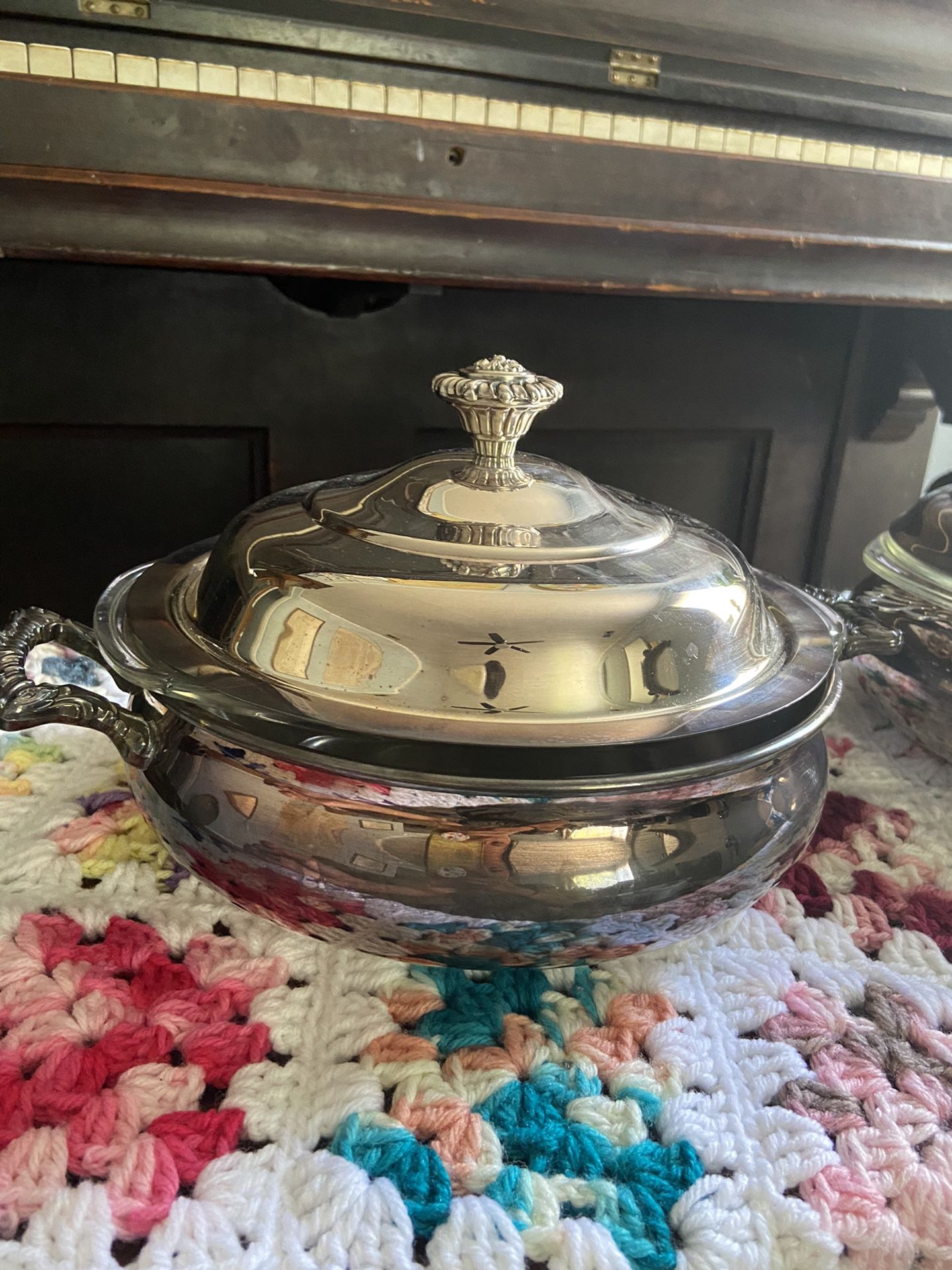 Vintage Silver Casserole Dishes