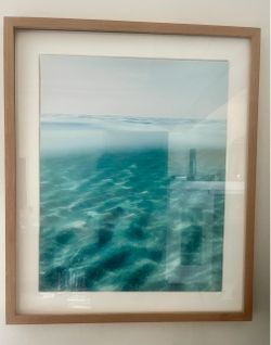 Ocean Water Wood Framed Photo