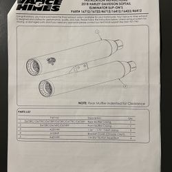 Vance & Hines Eliminator 300 Slip On Mufflers