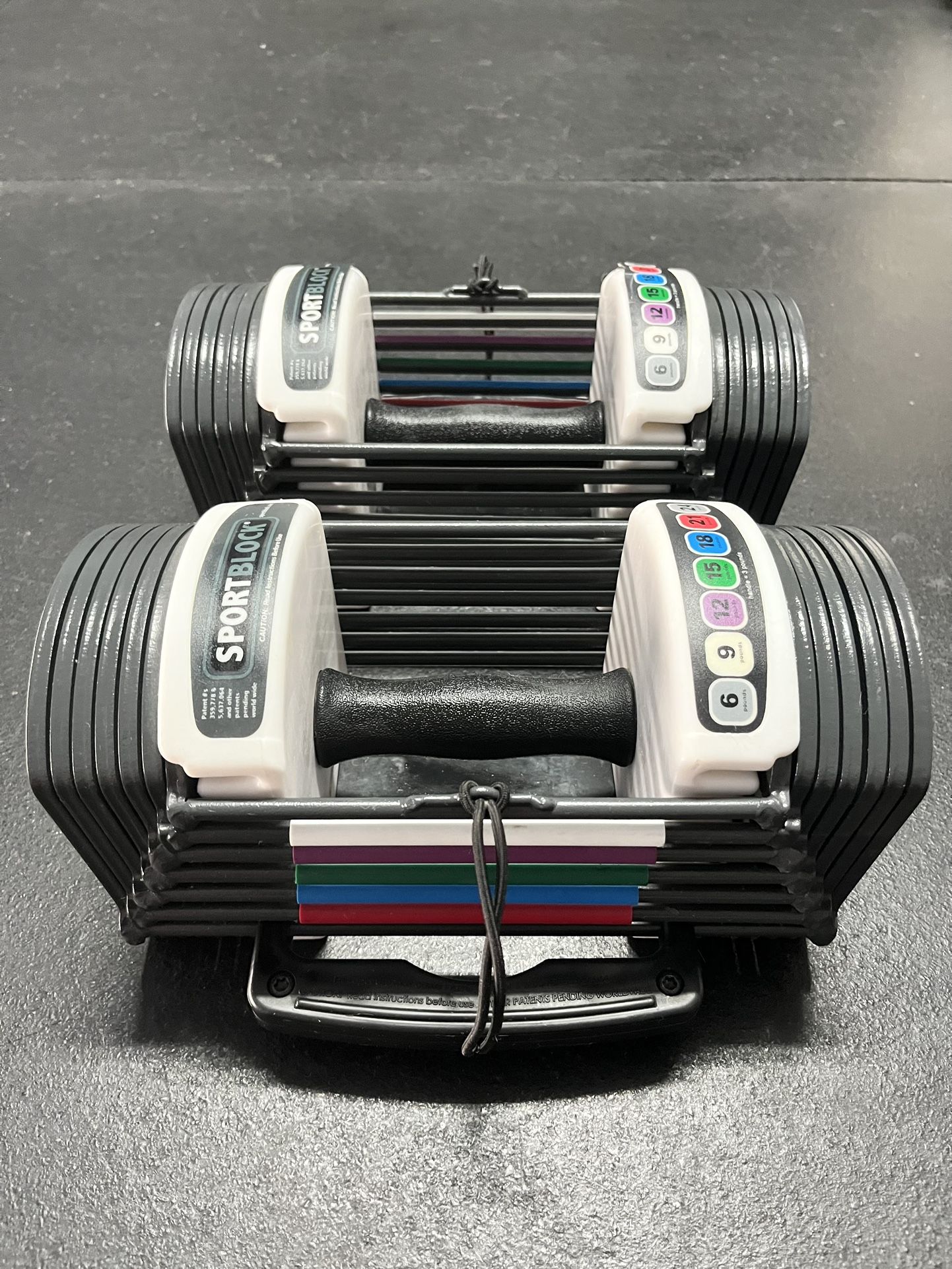 SPORTBLOCK 24 LB Adjustable Dumbbells