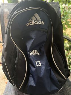 Unisex Adidas Soccer Backpack - Navy Blue & Black