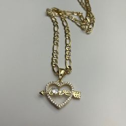 Heart Pendant W Chain
