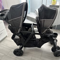Stroller Chicco Double Cortina 