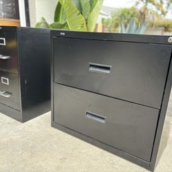 2 Staples Brand Metal File Cabinet