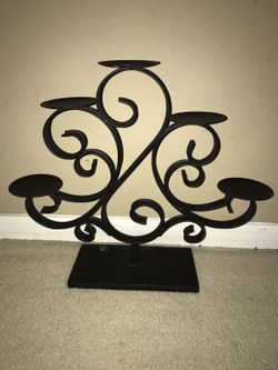 Iron candle holders