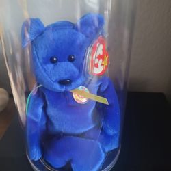 Ty Clubby Blue Bear Beanie Baby