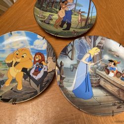 3 Bradford Exchange Disney Plates