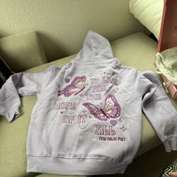 Brand New Pink Palm Puff Hoodie XXS