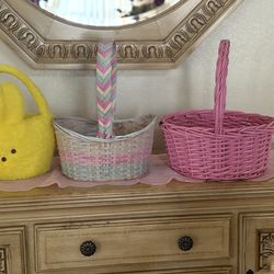 Three Easter baskets