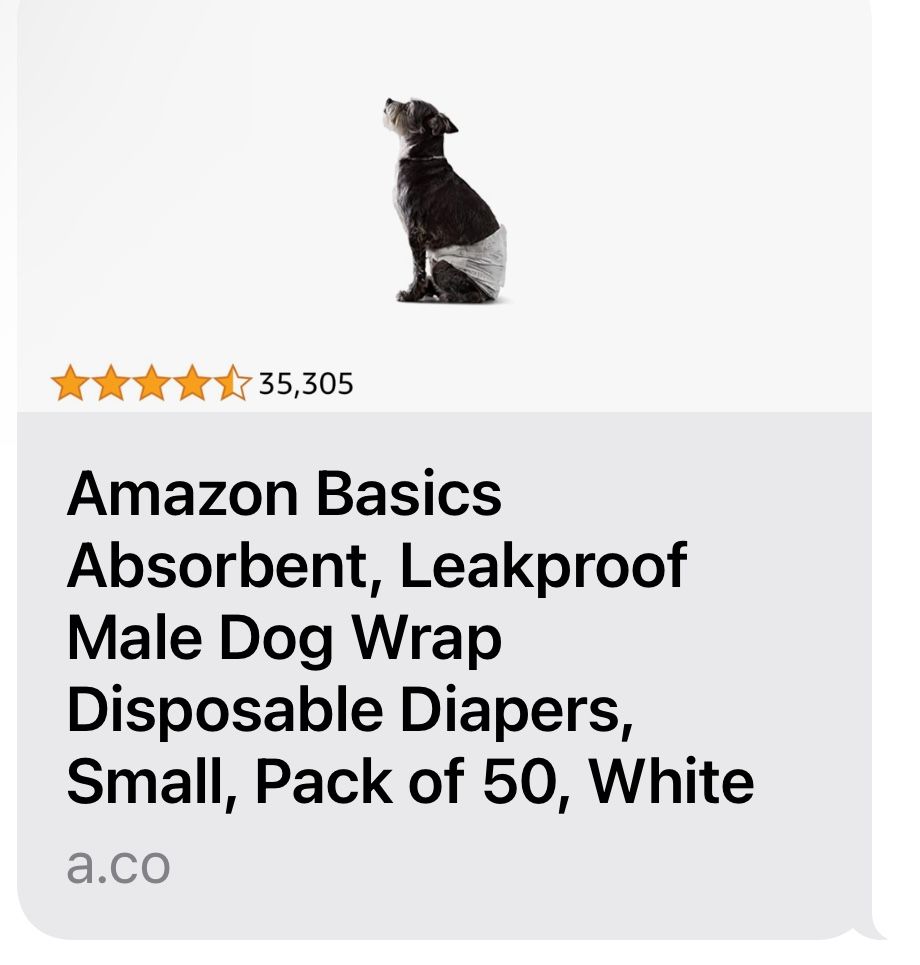 8 Boxes Amazon Male Dog Disposable Wraps