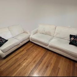 Suede Couch Set (Cream Color)